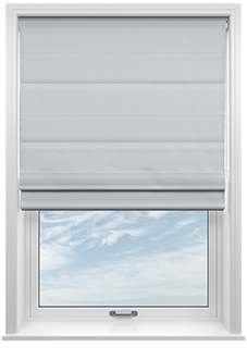 Menton, Signal Grey - Motorised Roman Blind